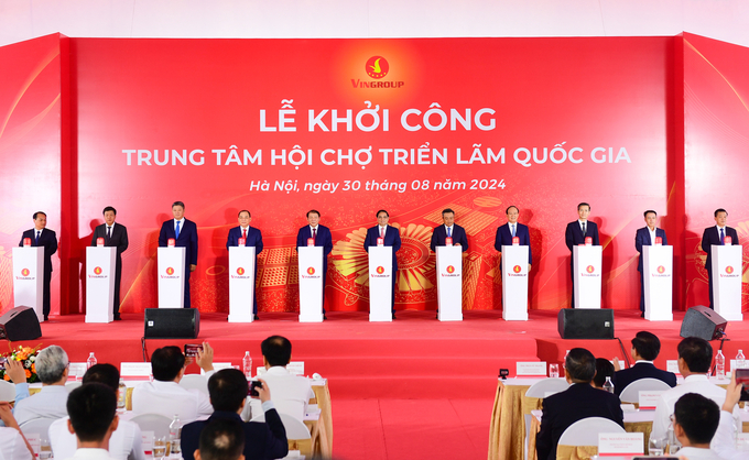 Thủ tướng dự lễ khởi công Trung tâm Hội chợ Triển lãm quốc gia tại Đông Anh, Hà Nội
